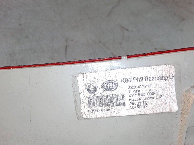Recambio de piloto trasero izquierdo para renault megane ii station wagon (km0/1_) 1.6 16v referencia OEM IAM   