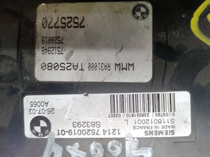 Recambio de centralita motor uce para mini mini (r50, r53) one referencia OEM IAM S118012001L  1214752001901