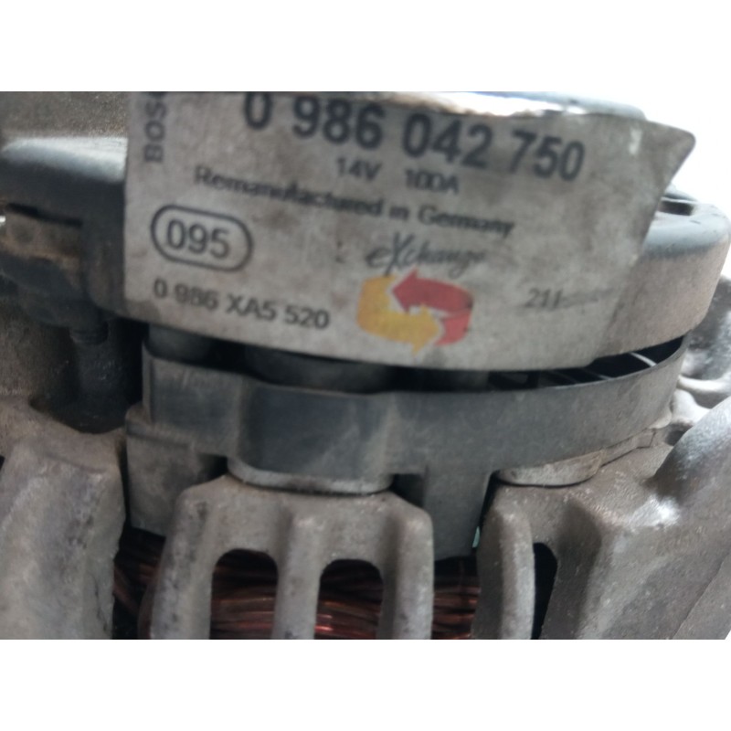 Recambio de alternador para opel astra g hatchback (t98) 2.0 dti 16v (f08, f48) referencia OEM IAM 0986042750  