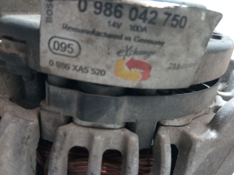 Recambio de alternador para opel astra g hatchback (t98) 2.0 dti 16v (f08, f48) referencia OEM IAM 0986042750  