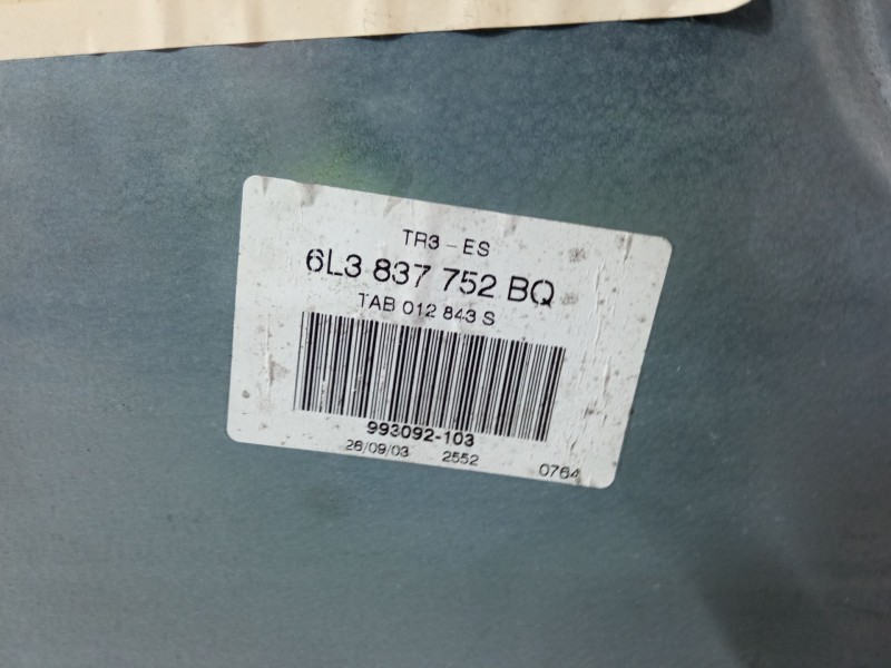 Recambio de elevalunas electrico derecho 3p para seat ibiza iii (6l1) 1.4 16v referencia OEM IAM   