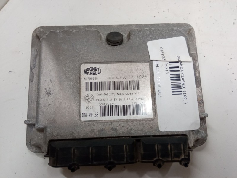 Recambio de centralita motor uce para fiat panda / panda classic (169_) 1.2 (169.axb11, 169.axb1a) referencia OEM IAM 51798638  