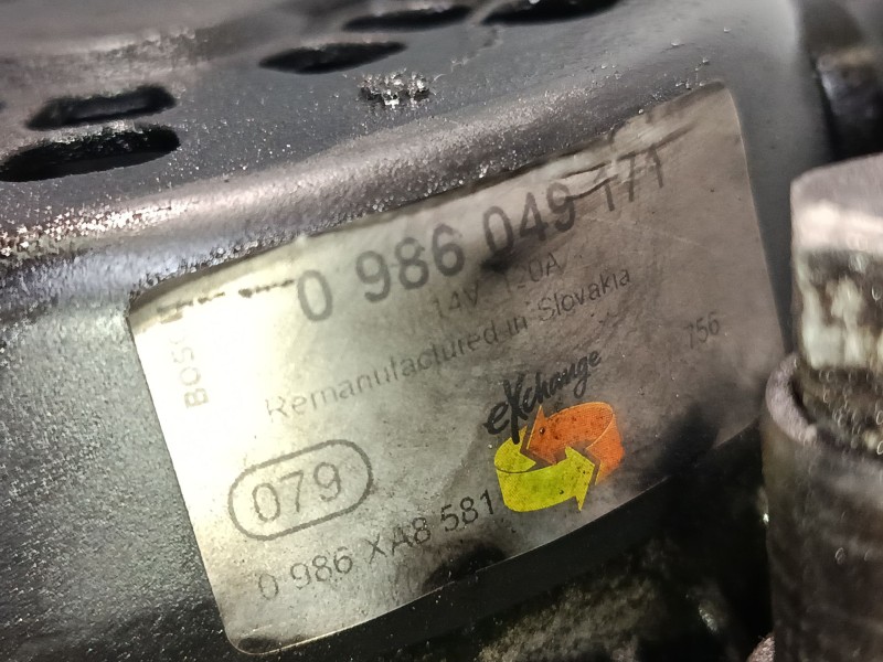 Recambio de alternador para ford focus ii (da_, hcp, dp) 1.6 tdci referencia OEM IAM 0986049171  