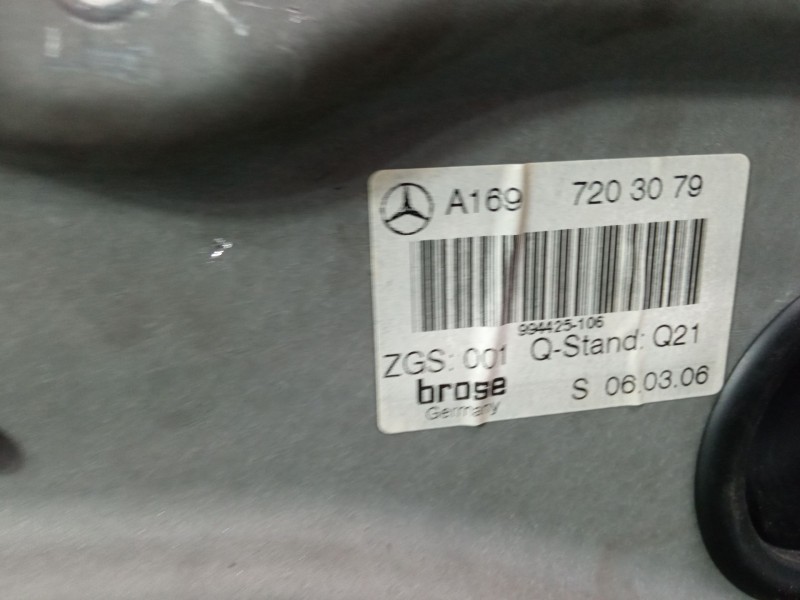 Recambio de elevalunas electrico delantero derecho para mercedes-benz clase a (w169) a 180 cdi (169.007, 169.307) referencia OEM