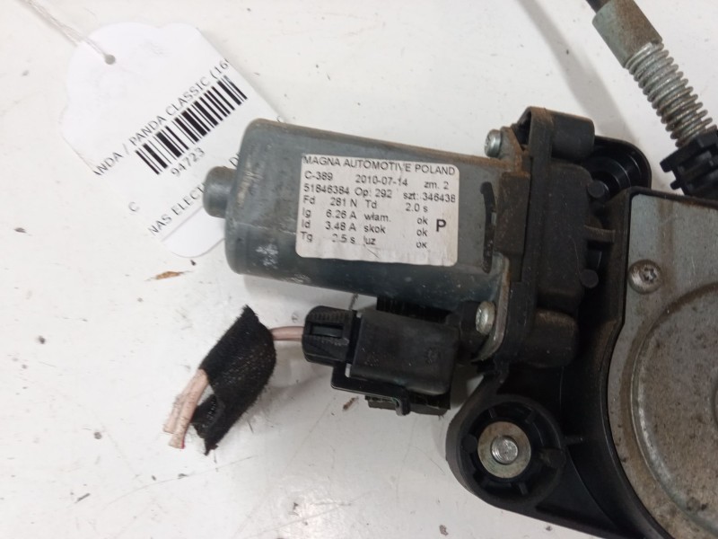 Recambio de elevalunas electrico delantero derecho para fiat panda / panda classic (169_) 1.2 (169.axb11, 169.axb1a) referencia 