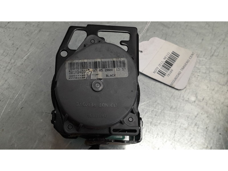 Recambio de cinturon seguridad trasero central para nissan note (e11, ne11) 1.5 dci referencia OEM IAM   