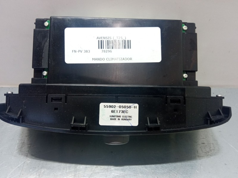Recambio de mando climatizador para toyota avensis (_t25_) 2.4 (azt251_) referencia OEM IAM   