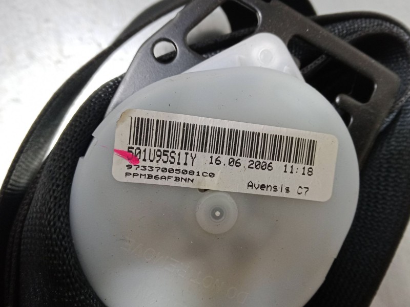 Recambio de cinturon seguridad trasero izquierdo para toyota avensis (_t25_) 2.4 (azt251_) referencia OEM IAM   