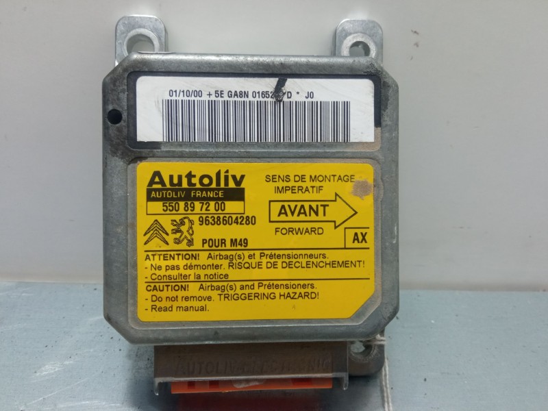 Recambio de centralita airbag para peugeot partner monospace (5_, g_) 1.9 d referencia OEM IAM 9638604280  