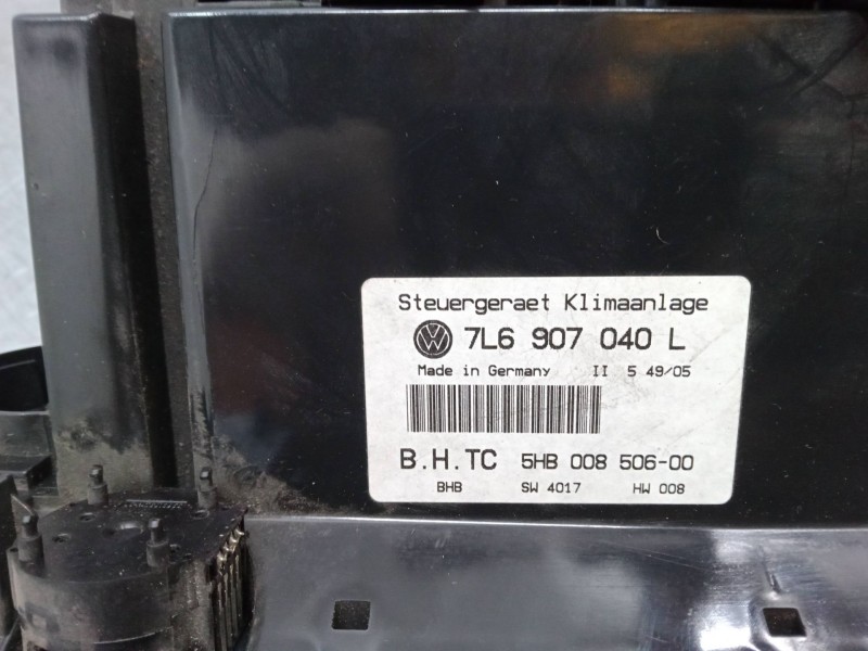 Recambio de mando climatizador para volkswagen touareg (7la, 7l6, 7l7) 2.5 r5 tdi referencia OEM IAM 7L6907040L  