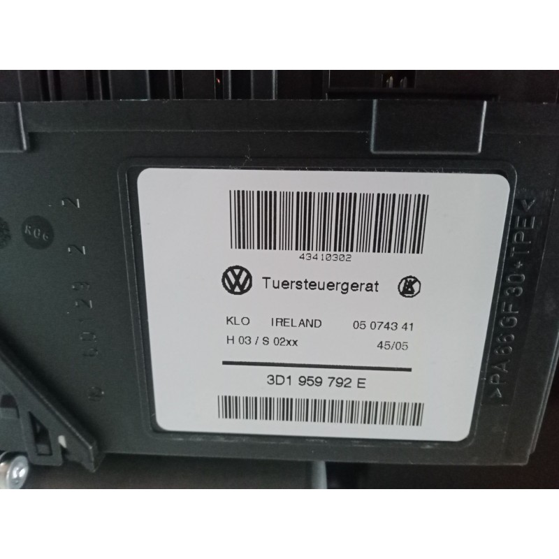 Recambio de elevalunas electrico delantero derecho para volkswagen touareg (7la, 7l6, 7l7) 2.5 r5 tdi referencia OEM IAM 3D19597