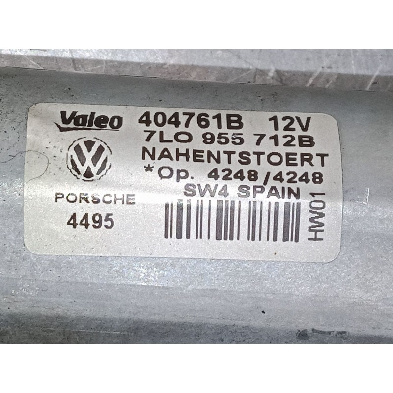 Recambio de motor limpia trasero para volkswagen touareg (7la, 7l6, 7l7) 2.5 r5 tdi referencia OEM IAM 7L0955712B  