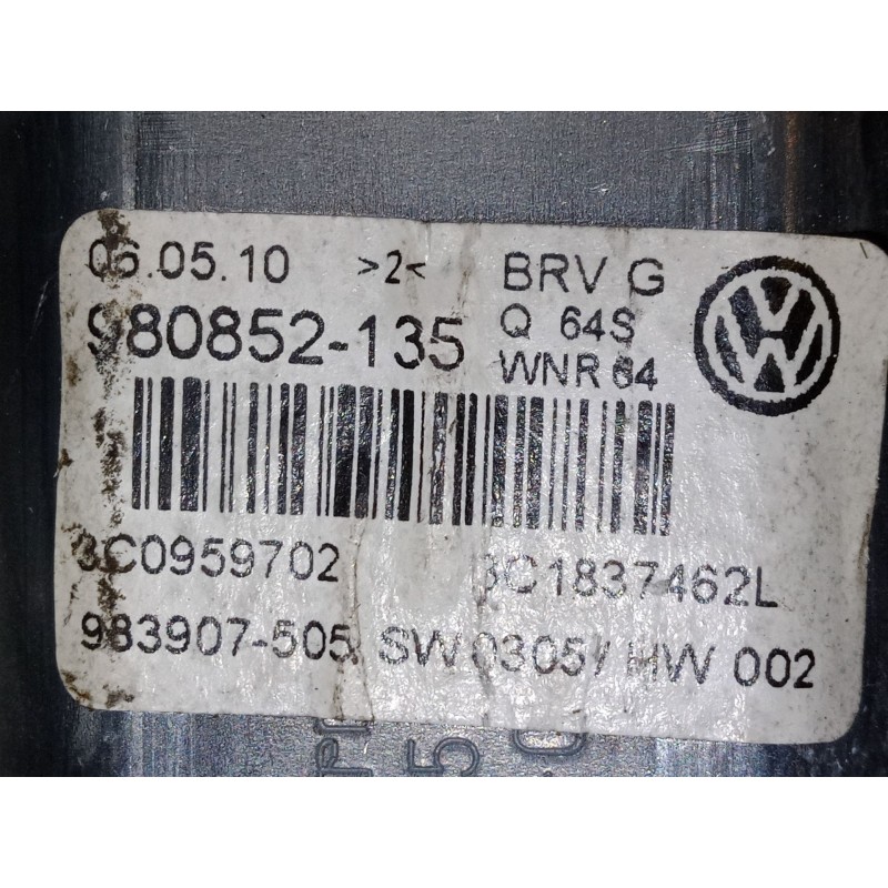 Recambio de elevalunas electrico delantero derecho para volkswagen passat b6 variant (3c5) 2.0 tdi referencia OEM IAM 3C0959702 