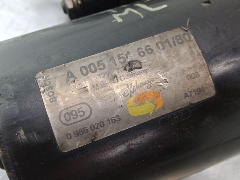 Recambio de motor arranque para mercedes-benz clase m (w163) ml 270 cdi (163.113) referencia OEM IAM A005151660180  