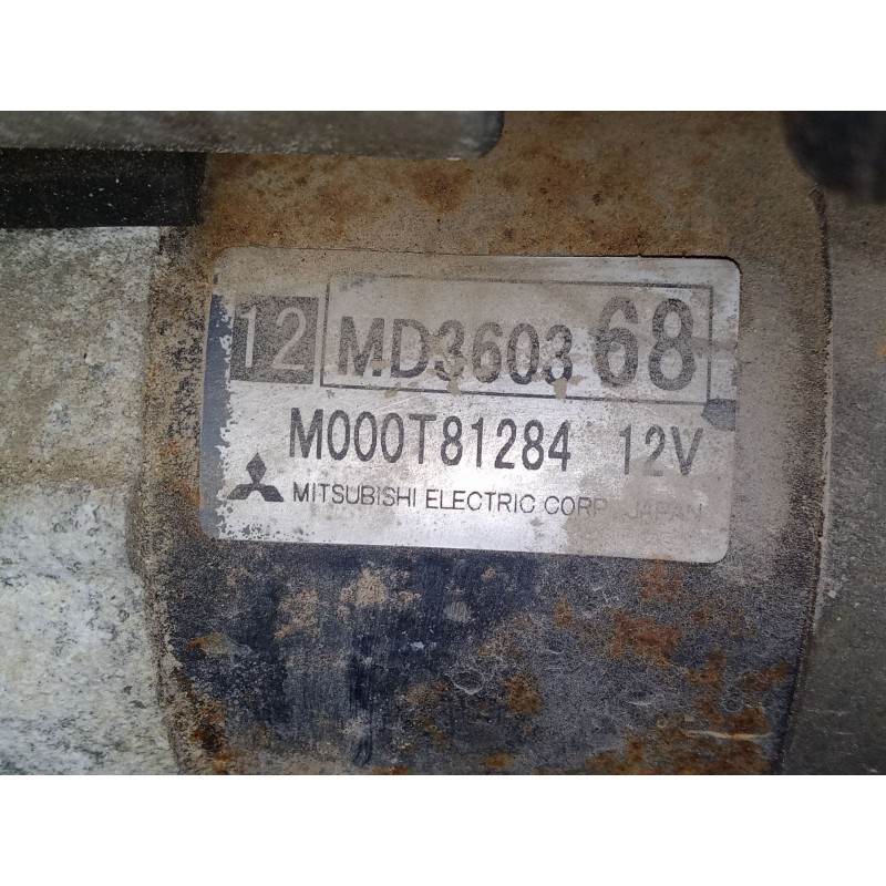 Recambio de motor arranque para mitsubishi montero io i (h6_w, h7_w) 1.8 gdi (h66w, h76w) referencia OEM IAM M000T81284  