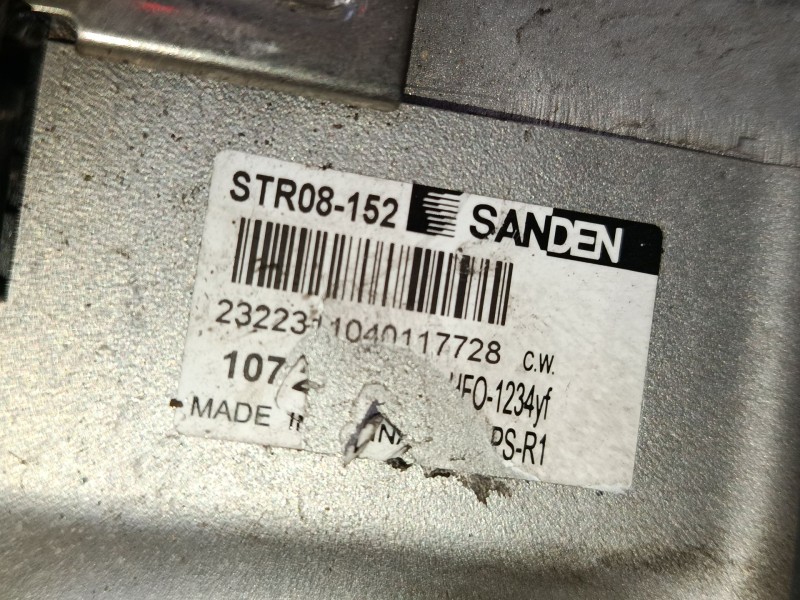 Recambio de compresor a/a para mg zs suv (azs1) 1.0 t-gdi referencia OEM IAM 10723614 STR08152 