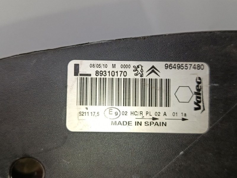 Recambio de faro izquierdo para citroën xsara picasso (n68) 1.6 hdi referencia OEM IAM 9649557480  