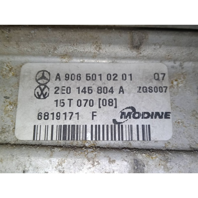 Recambio de intercooler para mercedes-benz sprinter 3,5-t furgoneta (b906) 310 cdi (906.631, 906.633, 906.635, 906.637) referenc