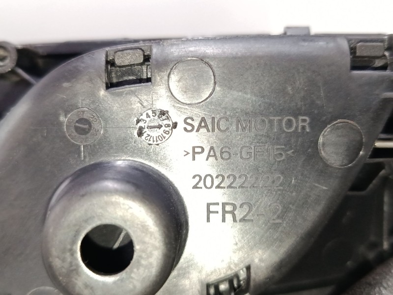 Recambio de maneta interior puerta delantera derecha para mg zs suv (azs1) 1.0 t-gdi referencia OEM IAM 20222222  