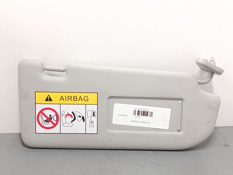 Recambio de parasol derecho para mg zs suv (azs1) 1.0 t-gdi referencia OEM IAM   