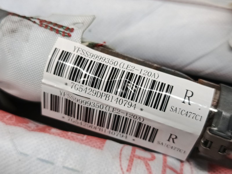 Recambio de airbag lateral delantero derecho para mg zs suv (azs1) 1.0 t-gdi referencia OEM IAM YFSS9999350  