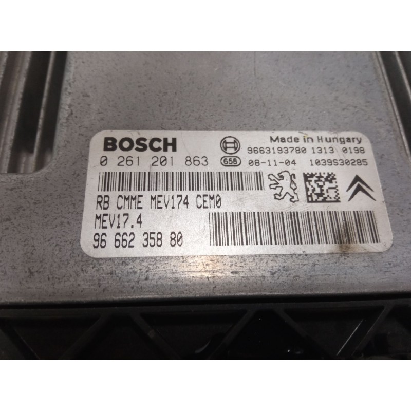 Recambio de centralita motor uce para peugeot 207/207+ (wa_, wc_) 1.4 16v referencia OEM IAM 9666235880 0261201863 