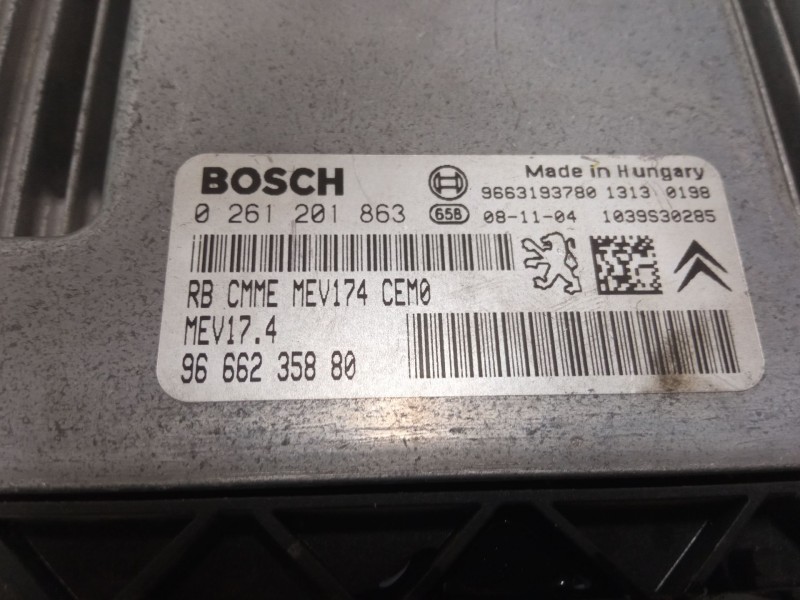 Recambio de centralita motor uce para peugeot 207/207+ (wa_, wc_) 1.4 16v referencia OEM IAM 9666235880 0261201863 