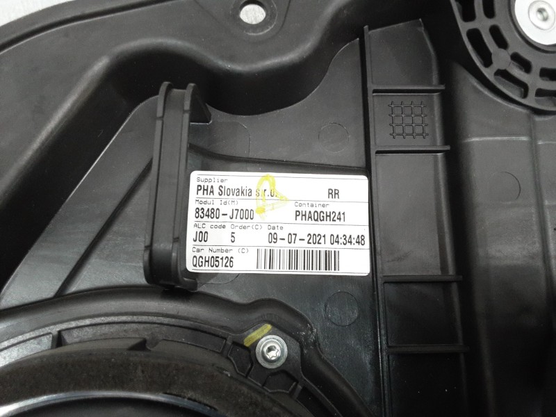 Recambio de elevalunas electrico trasero derecho para kia ceed tourer (cd) 1.6 crdi 136 referencia OEM IAM 83480J7000  