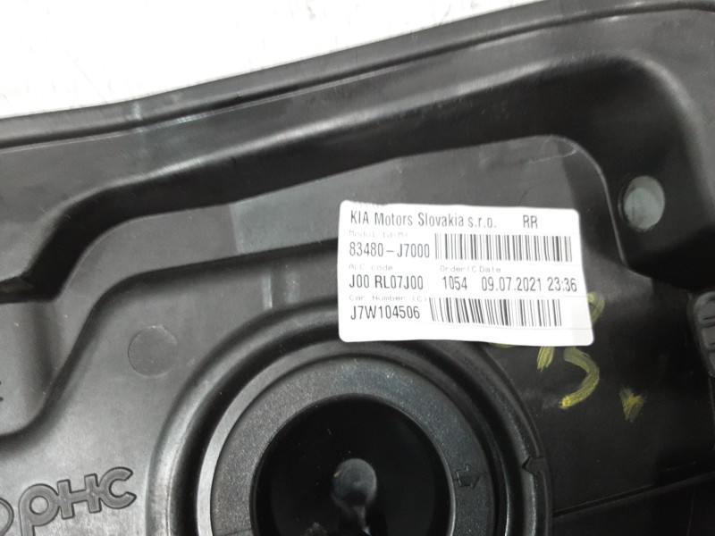 Recambio de elevalunas electrico trasero derecho para kia ceed tourer (cd) 1.6 crdi 136 referencia OEM IAM 83480J7000  