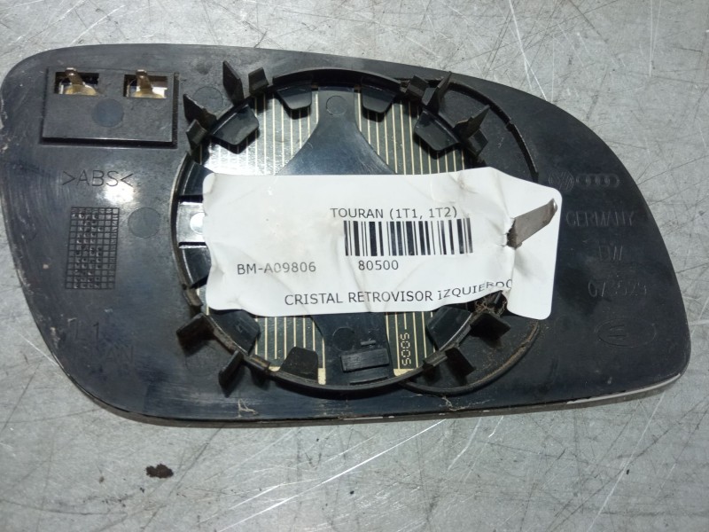 Recambio de cristal retrovisor izquierdo para volkswagen touran (1t1, 1t2) 1.6 fsi referencia OEM IAM   