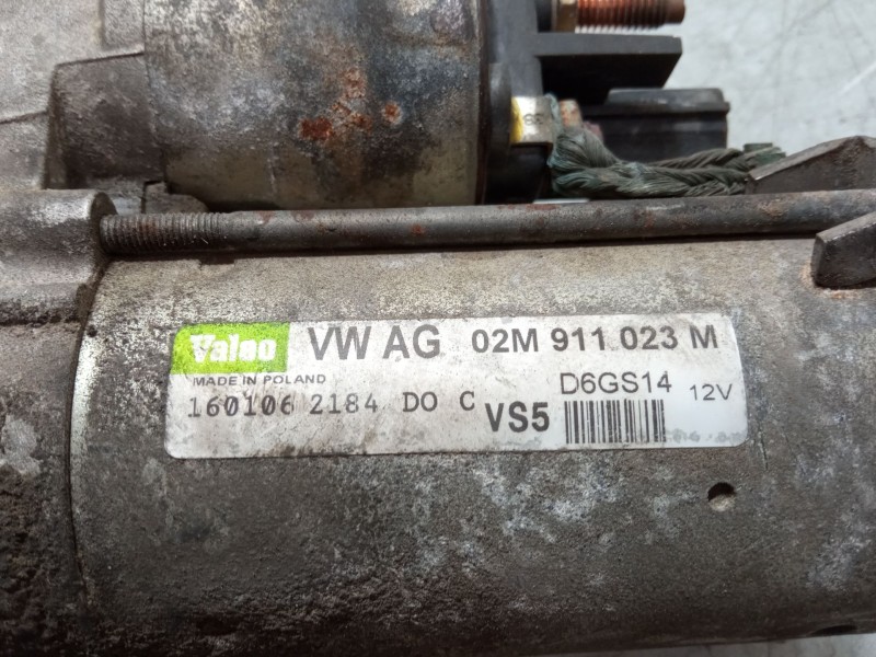 Recambio de motor arranque para volkswagen touran (1t1, 1t2) 1.6 fsi referencia OEM IAM 02M911023M  