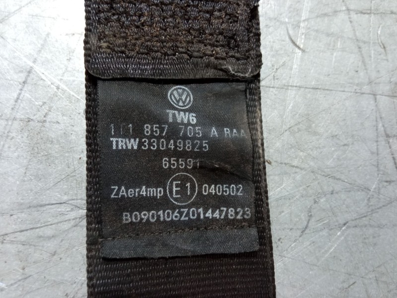 Recambio de cinturon seguridad delantero izquierdo para volkswagen touran (1t1, 1t2) 1.6 fsi referencia OEM IAM 1T1857705A  