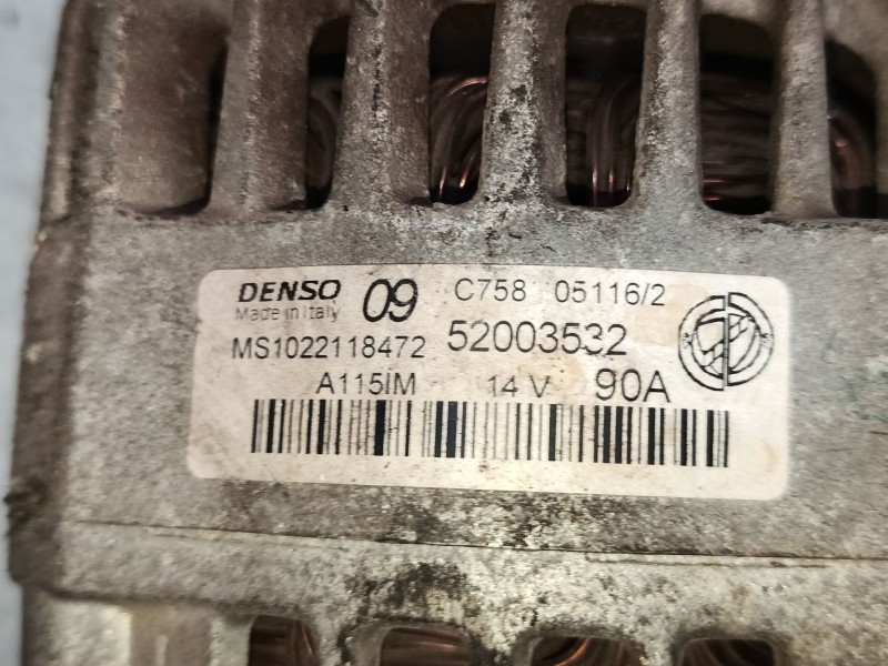 Recambio de alternador para fiat 500 (312_) 1.2 (312axa1a) referencia OEM IAM MS1022118472  