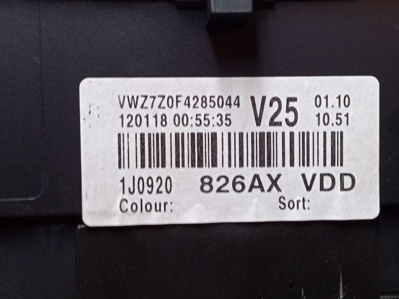 Recambio de cuadro instrumentos para volkswagen golf iv (1j1) 1.6 16v referencia OEM IAM 1J0920826AX  