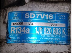 Recambio de compresor a/a para volkswagen golf iv (1j1) 1.6 16v referencia OEM IAM 1J0820803K   2