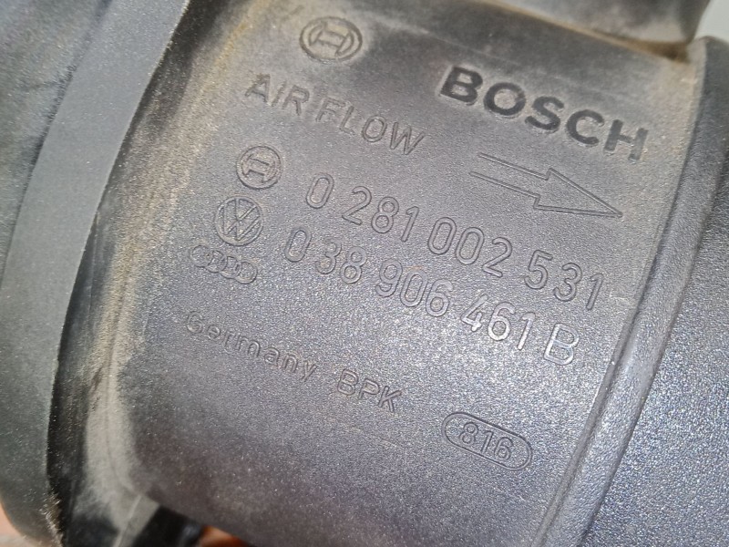 Recambio de caudalimetro para volkswagen touran (1t1, 1t2) 1.9 tdi referencia OEM IAM 0281002531 038906461B 