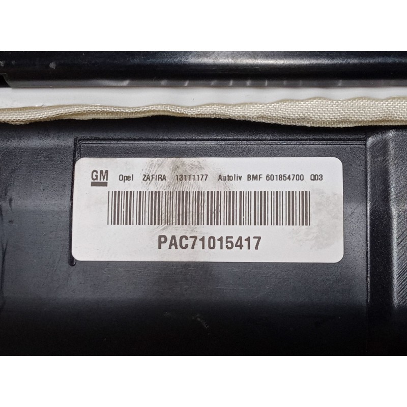 Recambio de airbag salpicadero para opel zafira b furgoneta/monovolumen (a05) 1.9 cdti van (m75) referencia OEM IAM 13111177  