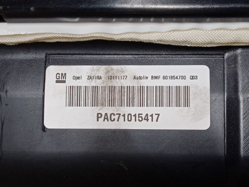 Recambio de airbag salpicadero para opel zafira b furgoneta/monovolumen (a05) 1.9 cdti van (m75) referencia OEM IAM 13111177  