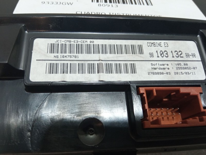 Recambio de cuadro instrumentos para citroën c4 cactus 1.2 vti 82 referencia OEM IAM 98103132  