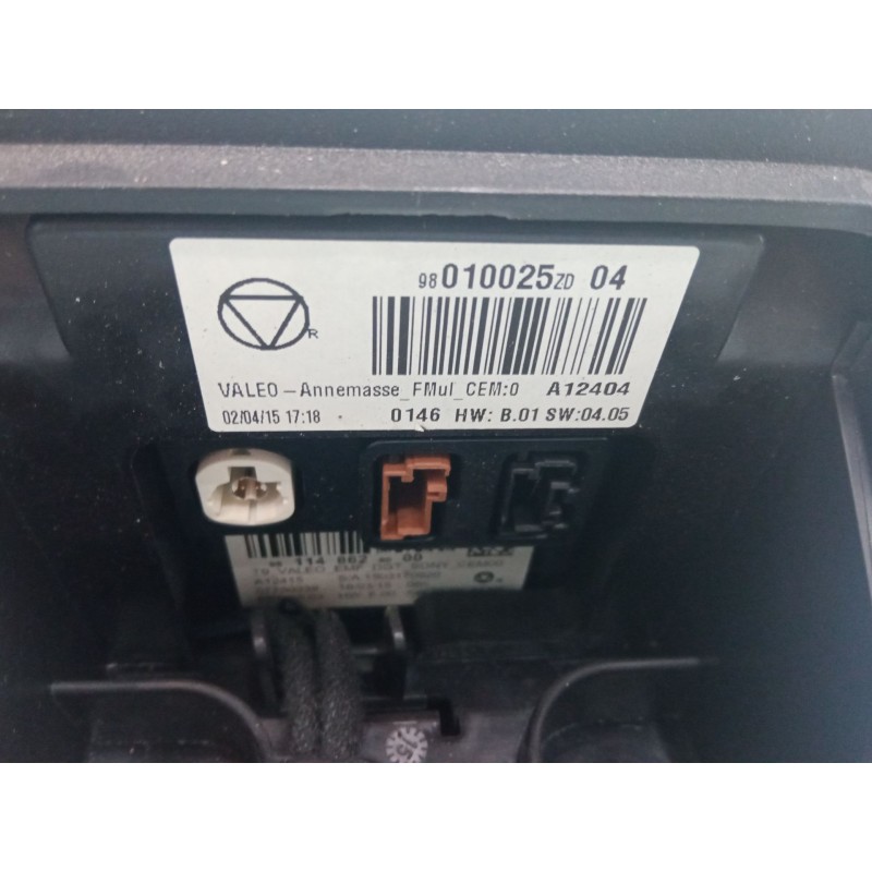Recambio de pantalla multifuncion para citroën c4 cactus 1.2 vti 82 referencia OEM IAM 98010025ZD  