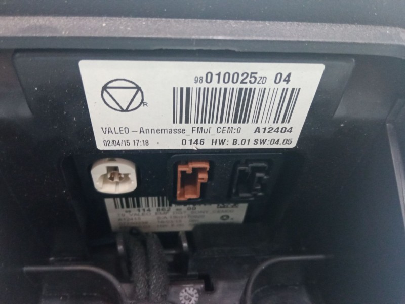 Recambio de pantalla multifuncion para citroën c4 cactus 1.2 vti 82 referencia OEM IAM 98010025ZD  