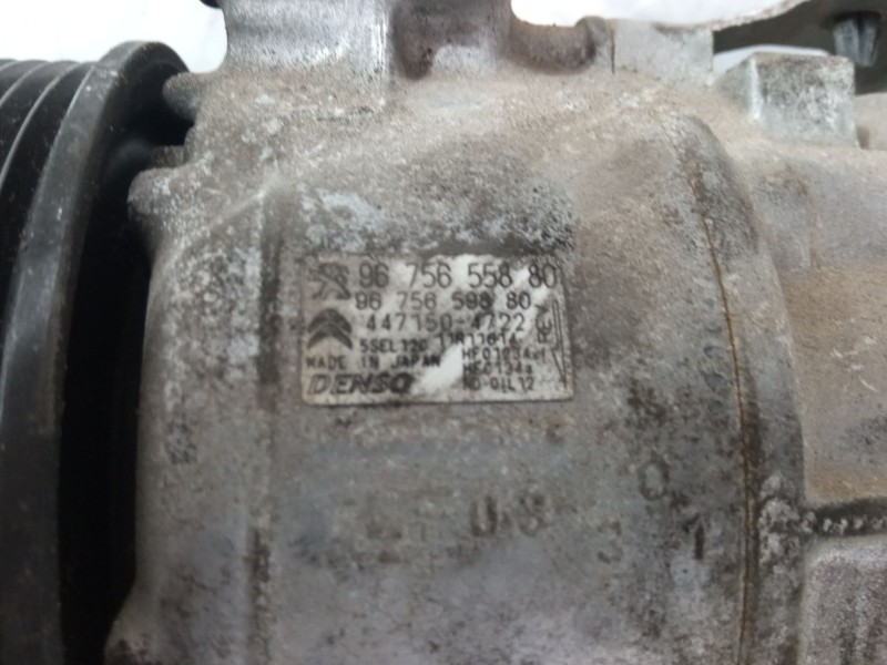 Recambio de compresor a/a para citroën c4 cactus 1.2 vti 82 referencia OEM IAM 9675655880  