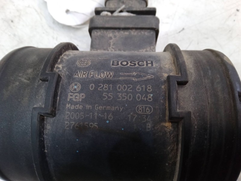 Recambio de caudalimetro para fiat grande punto (199_) 1.9 d multijet referencia OEM IAM 0281002618  55350048