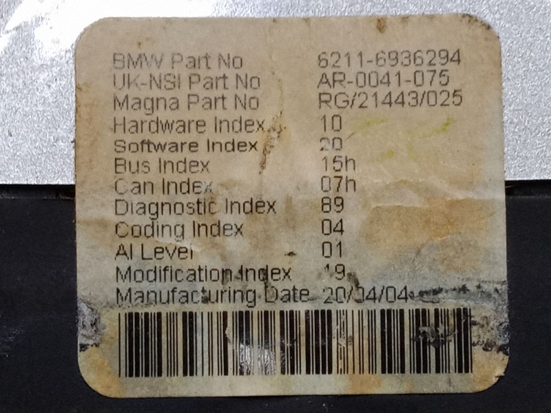 Recambio de cuadro instrumentos para mini mini (r50, r53) one referencia OEM IAM 62116936294  