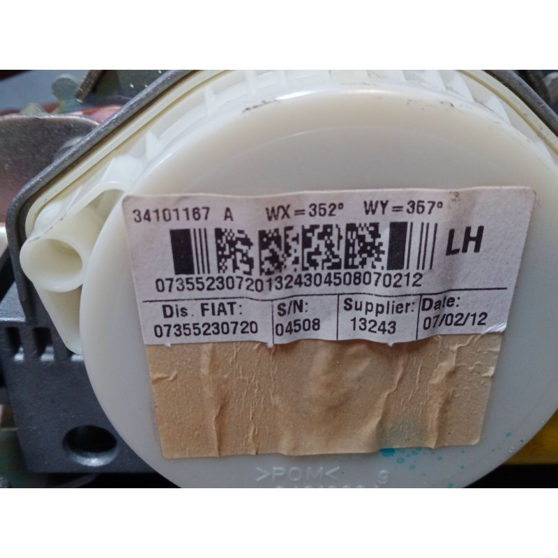 Recambio de cinturon seguridad delantero izquierdo para fiat 500 c (312_) 1.3 d multijet (312cxe1a, 312axe1a) referencia OEM IAM