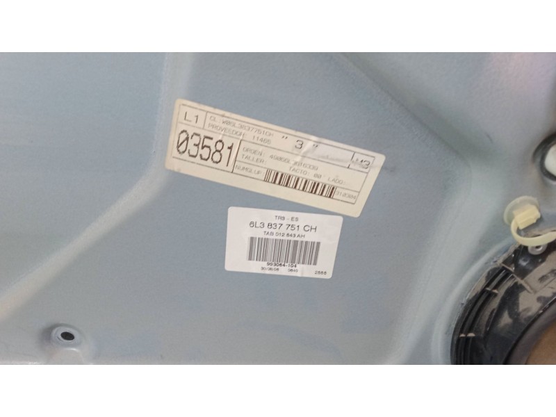 Recambio de elevalunas electrico izquierdo 3p para seat ibiza iii (6l1) 1.9 tdi referencia OEM IAM 6L2959802  