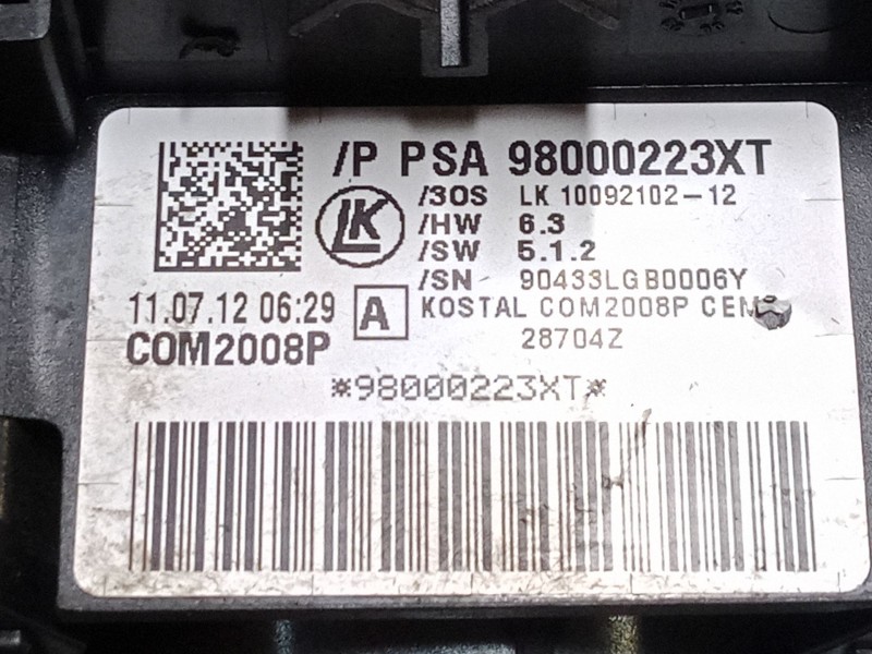Recambio de mando luces para citroën c4 ii (nc_) 1.6 hdi 90 referencia OEM IAM 98000223XT  