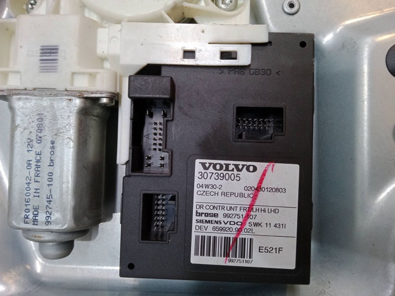 Recambio de elevalunas electrico delantero izquierdo para volvo v50 (545) 2.4 referencia OEM IAM 30739005  