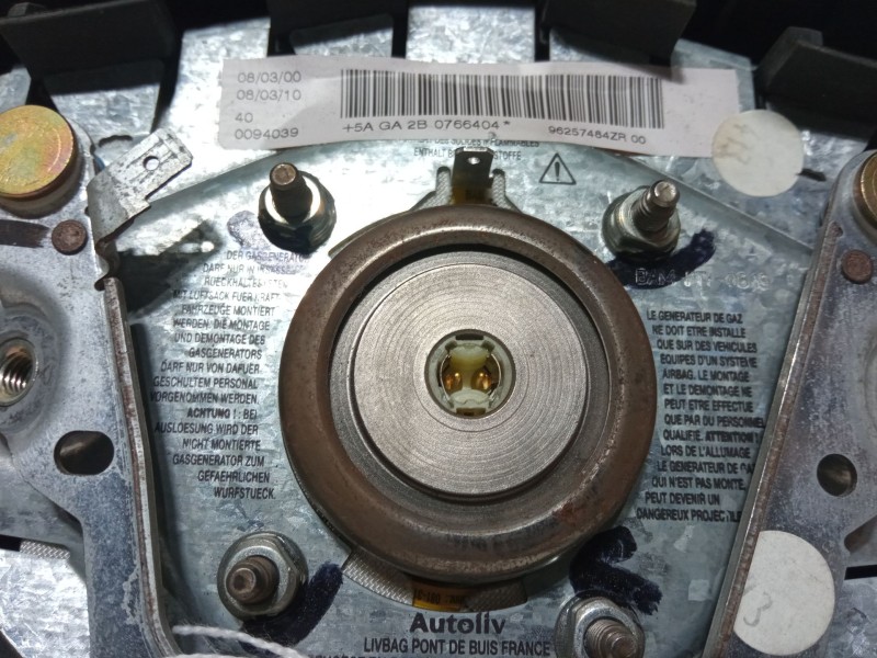 Recambio de airbag volante para peugeot 206 hatchback (2a/c) 1.4 i referencia OEM IAM 96257484ZR  