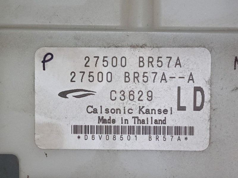 Recambio de mando climatizador para nissan qashqai i (j10, nj10) 1.5 dci referencia OEM IAM 27500BR57A  